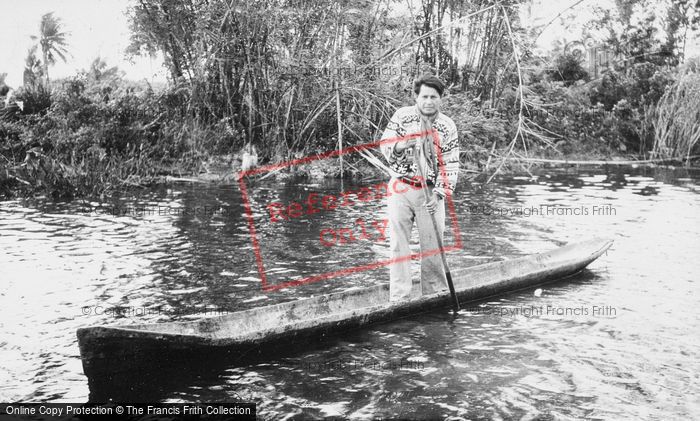 Photo of Miami, Musa Isle, Seminole Dugout Canoe c.1935