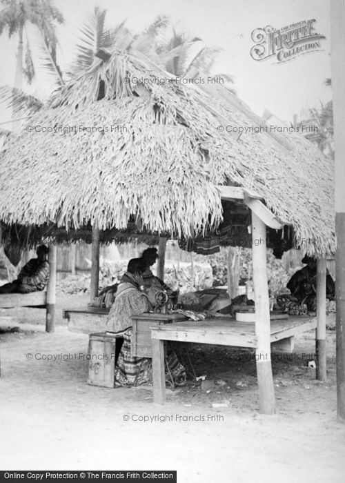 Photo of Miami, Musa Isle, Seminole Women Sewing c.1935