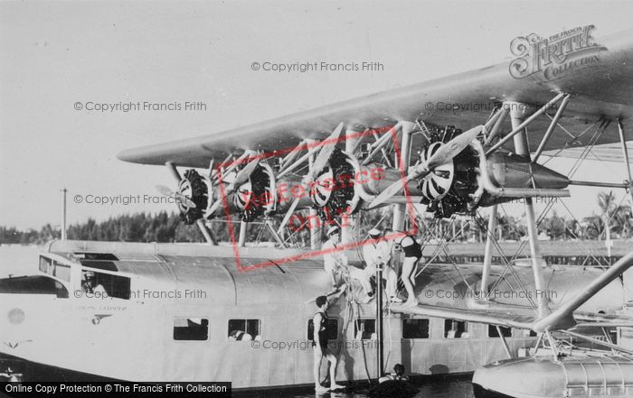 Photo of Miami, Pan American Airport, Attaching Wheels To Clippers c.1930