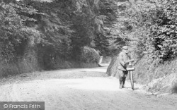 Man Pushing Bicycle 1906, Mickleham