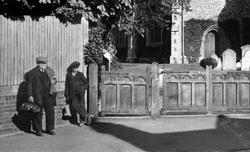 Men Waiting At Church Gates 1921, Mickleham