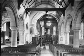 St Michael's Church Interior 1910, Mickleham
