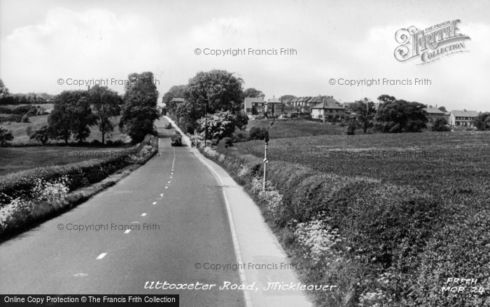 Photo of Mickleover, Uttoxeter Road c.1950