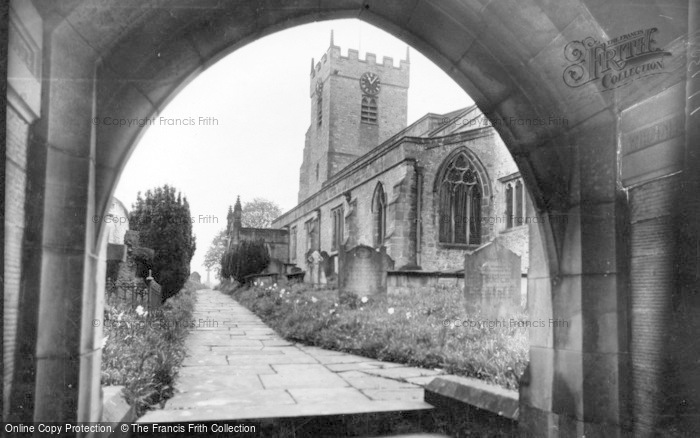 Photo of Middleham, Church From Lychgate c.1932