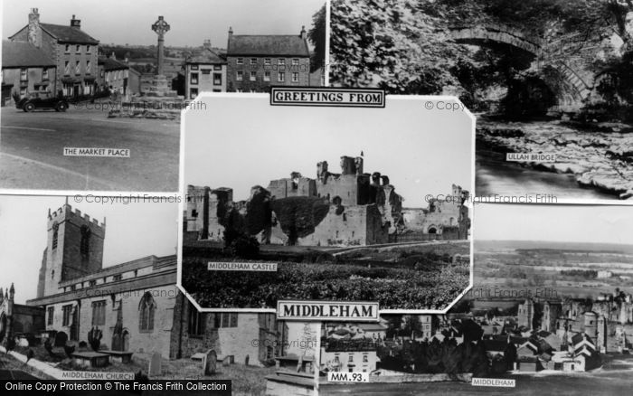 Photo of Middleham, Composite c.1955