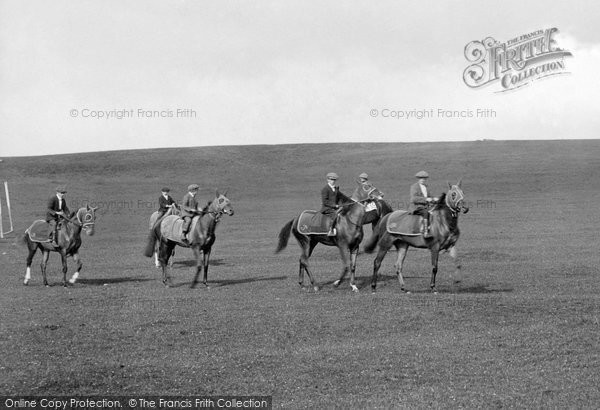 Photo of Middleham, Race Horses On The Moor 1914