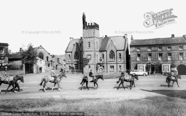 Photo of Middleham, Racehorses In Upper Square c.1965