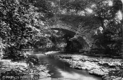 Ullah Bridge, River Cover 1902, Middleham