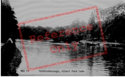 Albert Park Lake c.1955, Middlesbrough