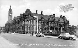 Municipal Buildings c.1955, Middlesbrough