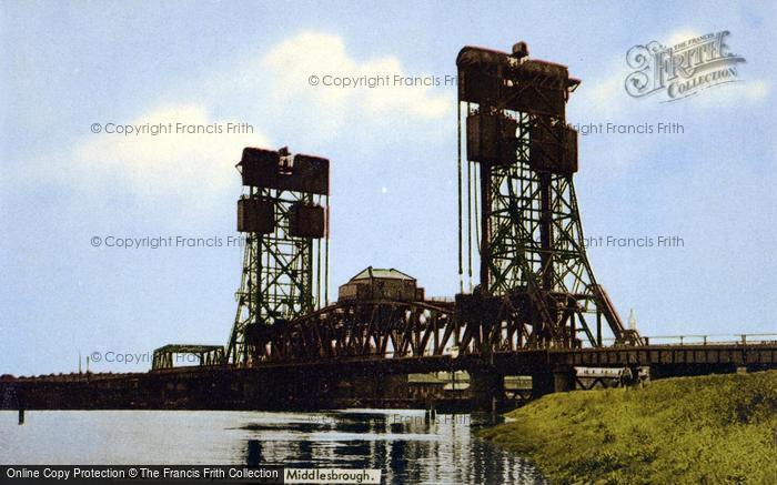 Photo of Middlesbrough, Newport Bridge c.1955
