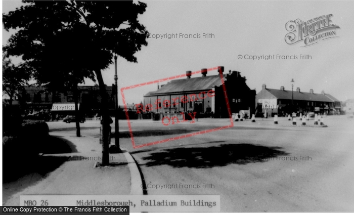 Photo of Middlesbrough, Palladium Buildings c.1955