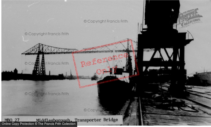 Photo of Middlesbrough, Transporter Bridge c.1955