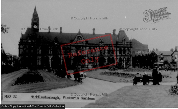 Photo of Middlesbrough, Victoria Gardens c.1955