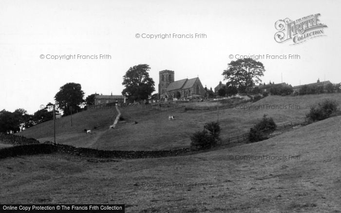 Photo of Middlesmoor, Church And Bank c.1955