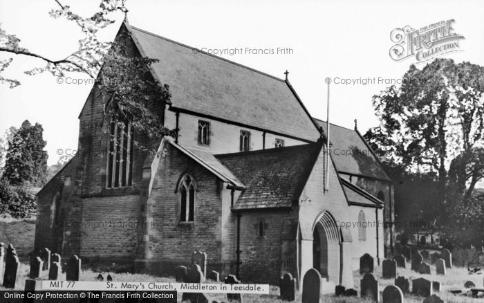 Photo of Middleton In Teesdale, St Mary's Church c.1960