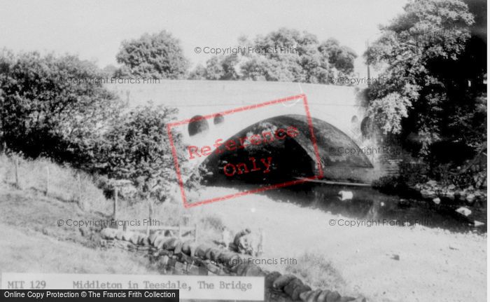 Photo of Middleton In Teesdale, The Bridge c.1965