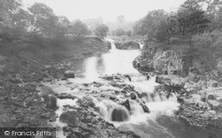 The Falls, Winch Bridge c.1955, Middleton In Teesdale