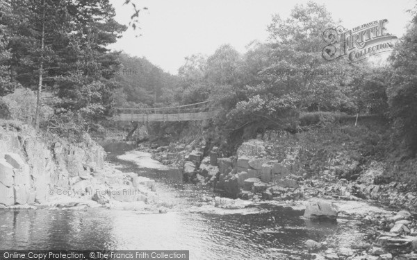 Photo of Middleton In Teesdale, Winch Bridge c.1955