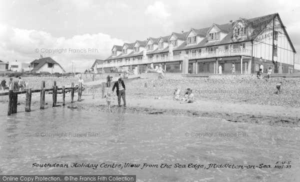 Photo of Middleton On Sea, Southdean Holiday Centre From The Sea Edge c.1960