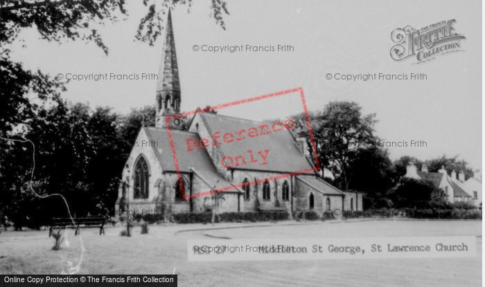 Photo of Middleton St George, St Laurence's Church c.1965