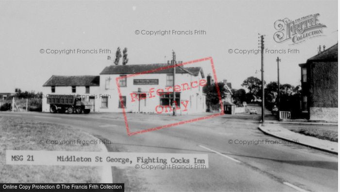 Photo of Middleton St George, The Fighting Cocks Inn c.1965