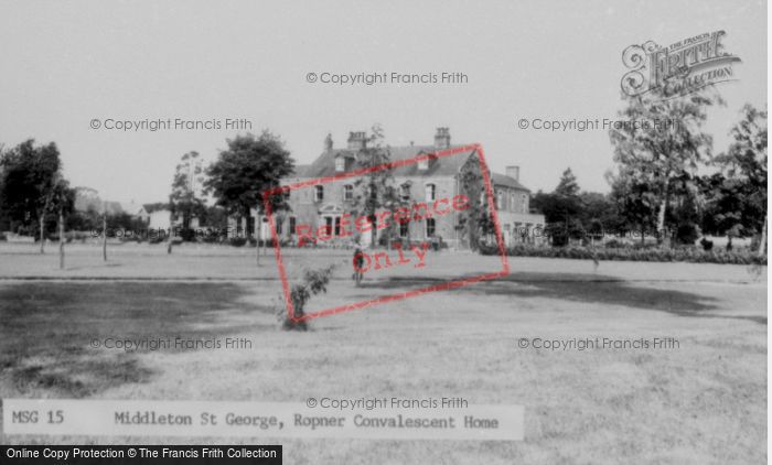Photo of Middleton St George, The Ropner Convalescent Home c.1960