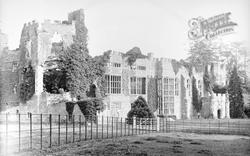 Cowdray Courtyard Outside Rail c.1900, Midhurst