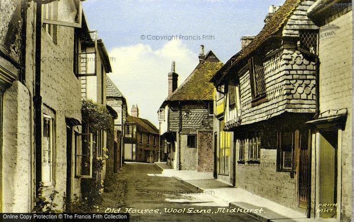 Photo of Midhurst, Old Houses, Wool Lane c.1950