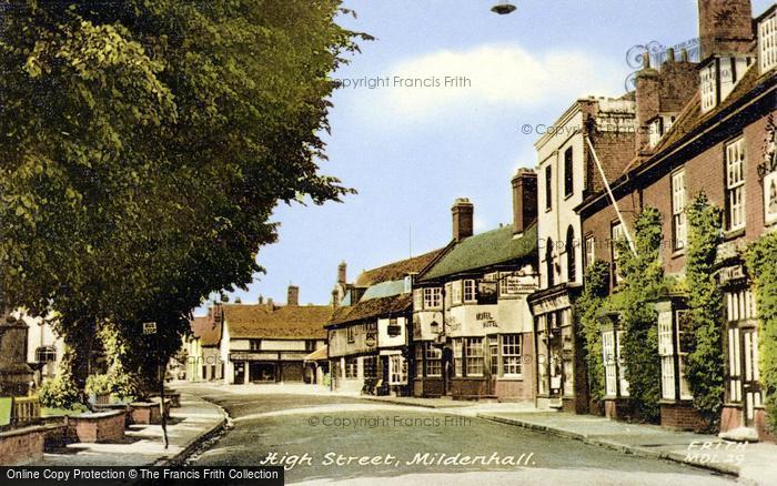 Photo of Mildenhall, High Street c.1955