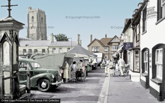 Photo of Mildenhall, Market Place c.1955