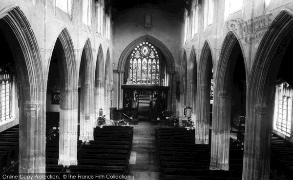 Photo of Mildenhall, St Mary's Church Interior c.1955