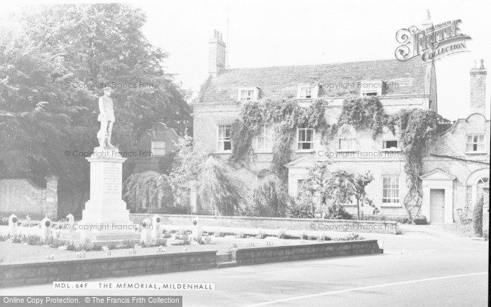Photo of Mildenhall, The Memorial c.1965