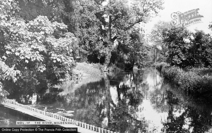 Photo of Mildenhall, The River c.1955