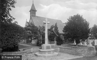 Milford, Church of St John and War Memorial 1921