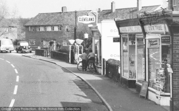 Photo of Milford, Filling Station And Shops c.1955