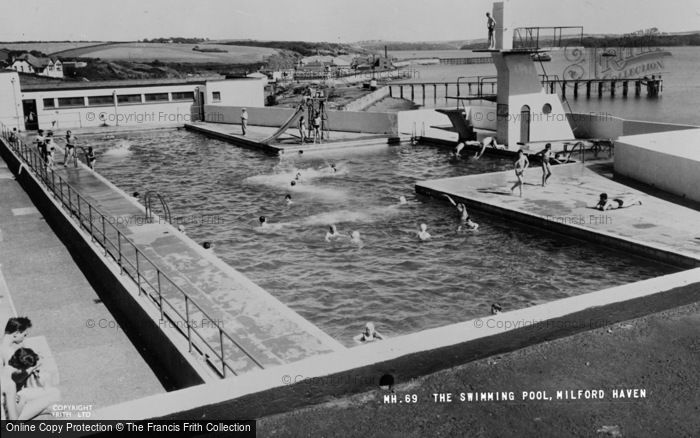 Photo of Milford Haven, The Swimming Pool c.1960