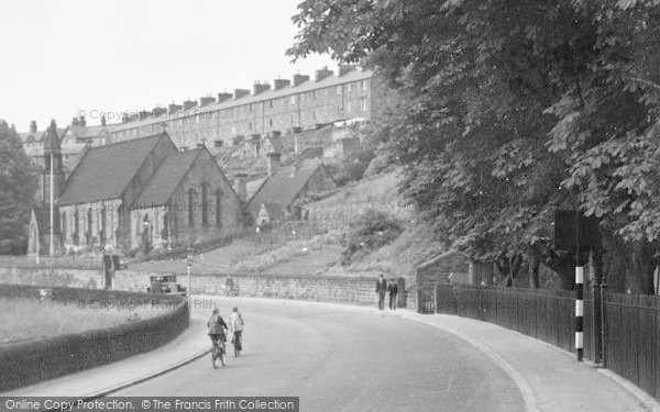 Photo of Milford, Holy Trinity Church From The Bridge c.1955