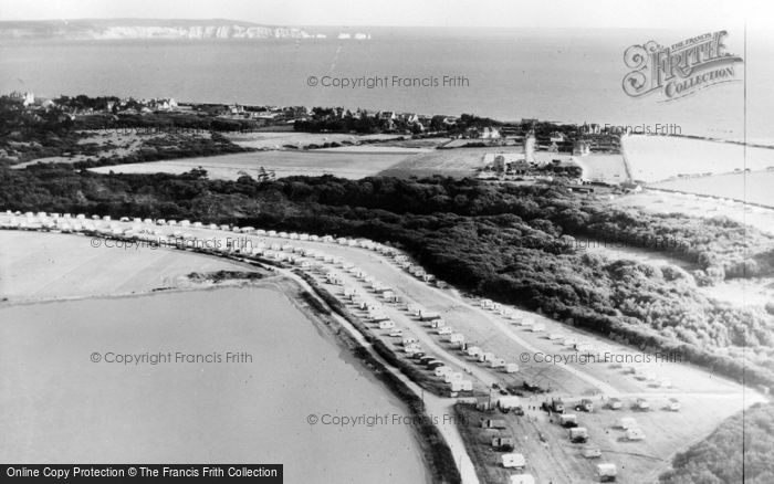 Photo of Milford On Sea, Aerial View Of Sea Breeze Caravan Park c.1960