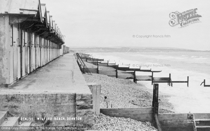 Photo of Milford On Sea, Beach c.1960