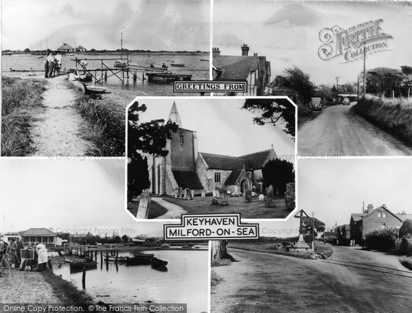 Photo of Milford On Sea, Composite c.1955