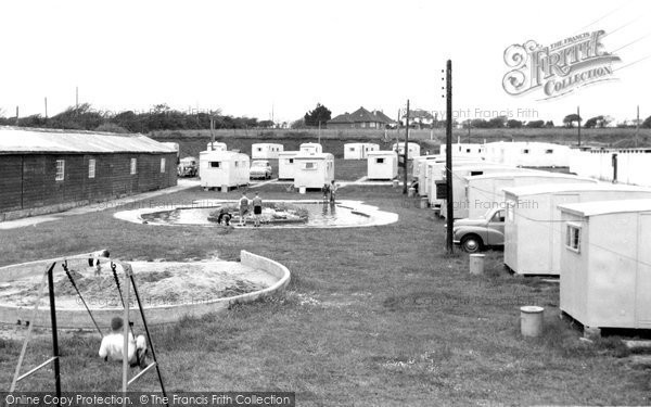 Photo of Milford On Sea, Downton Holiday Camp, The Children's Pool And Sandpit c.1955