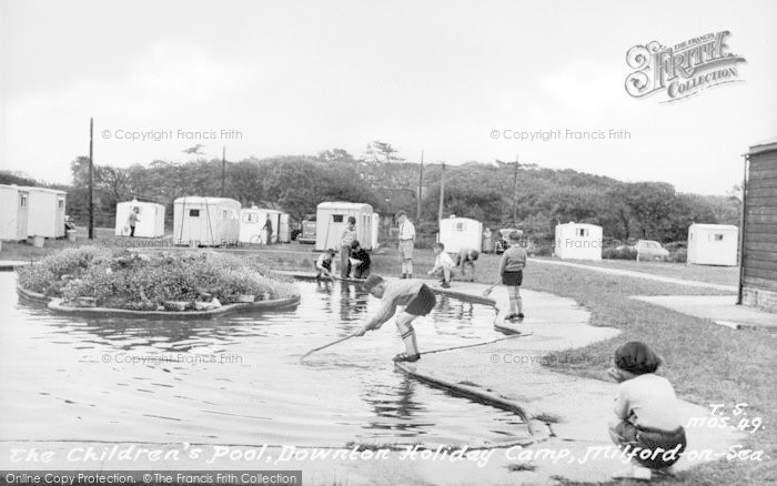 Photo of Milford On Sea, Downton Holiday Camp, The Children's Pool c.1955