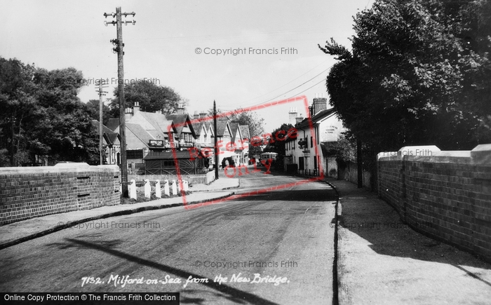 Photo of Milford On Sea, From The New Bridge c.1935