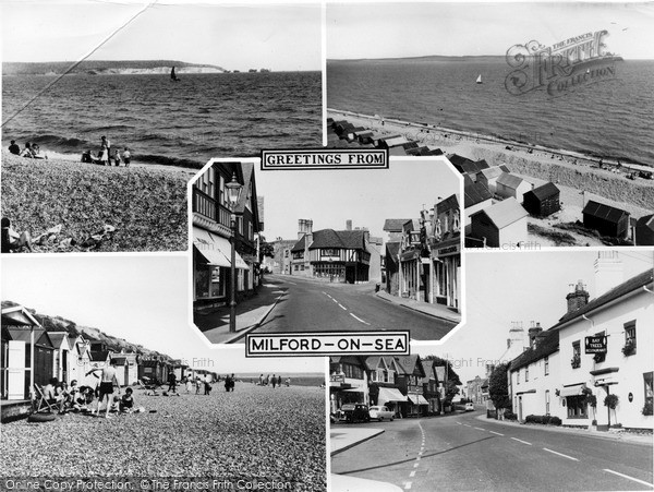 Photo of Milford On Sea, Greetings From c.1960