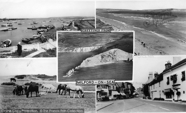 Photo of Milford On Sea, Greetings From c.1960