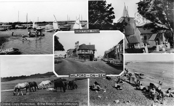 Photo of Milford On Sea, Greetings From c.1960