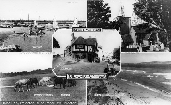 Photo of Milford On Sea, Greetings From c.1960