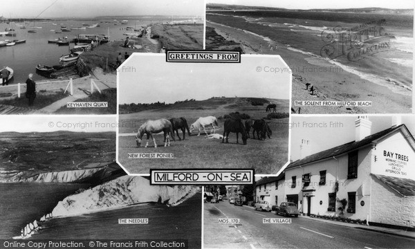 Photo of Milford On Sea, Greetings From c.1960