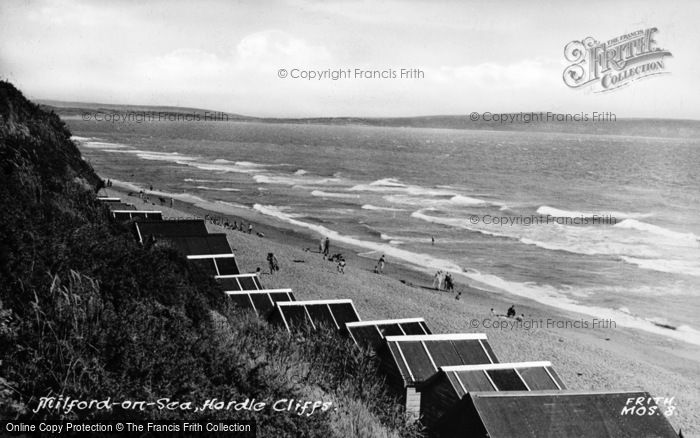 Photo of Milford On Sea, Hordle Cliffs c.1955
